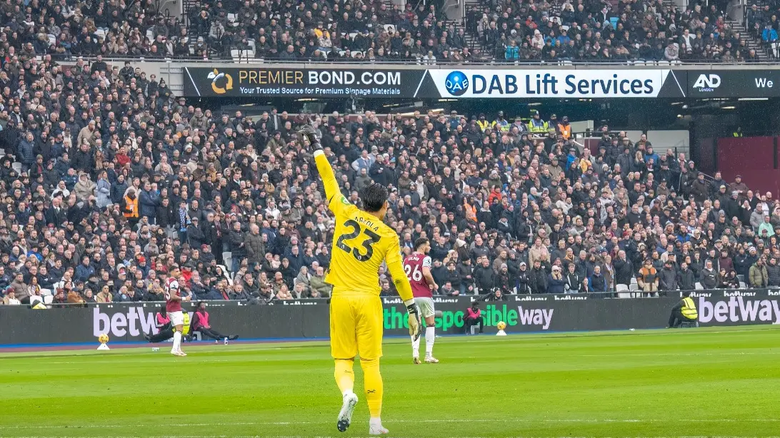 Premier Bond signage at London Stadium