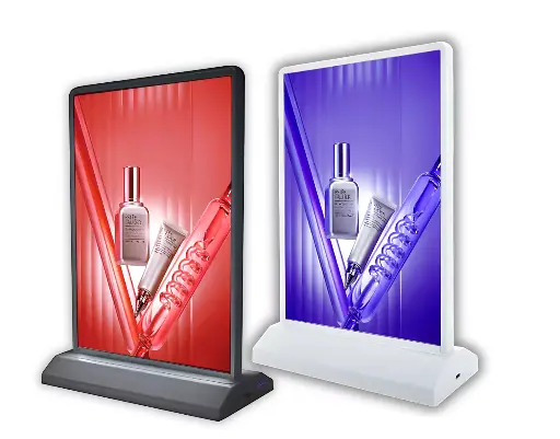 Rechargeable A4/A5 Desktop Advertising LED Light Box-Dual-Sided Menu Photo Frame